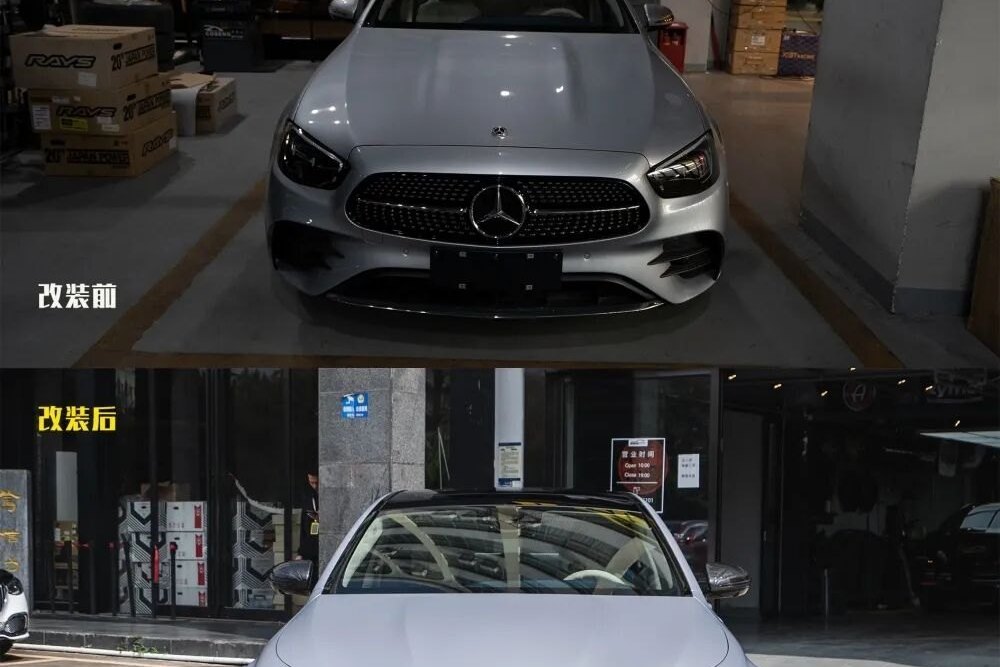改色前后对比（案例车）；改色后按当地规定办理变更登记